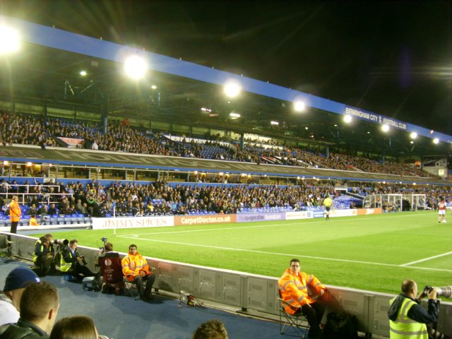 The Garrison Lane Stand During the Match